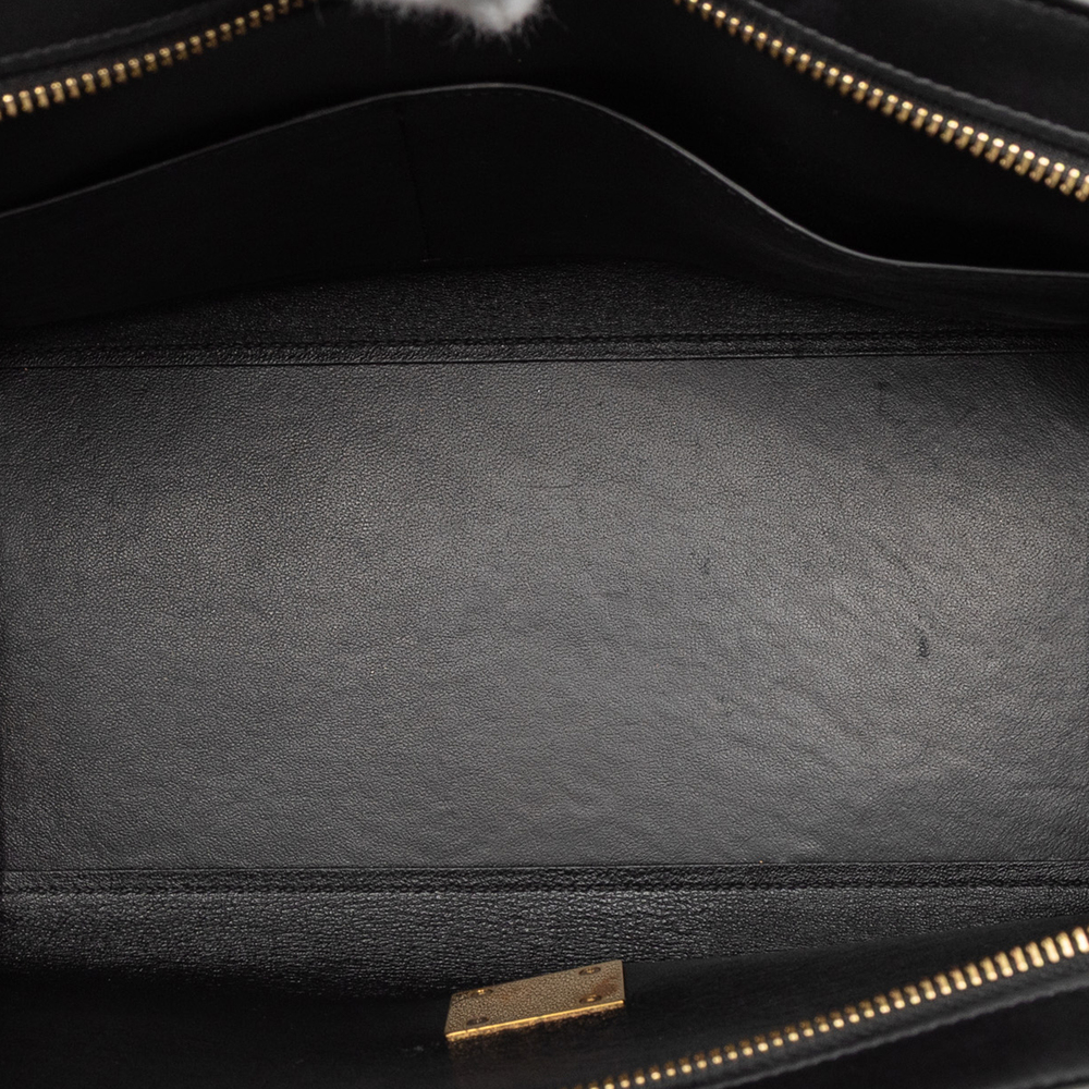 Pre-Loved Celine Small Tricolor Leather Trapeze Satchel - Picture 4 of 7